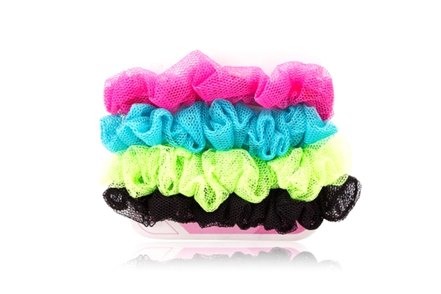 neon scrunchies