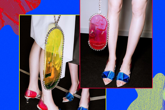 Handbag Edits christopher kane liquid clutch