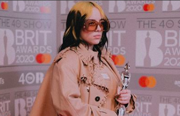 billie eilish brit awards 2020 red carpet